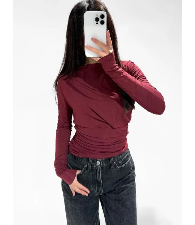 Top ♡ Luna Bordeaux