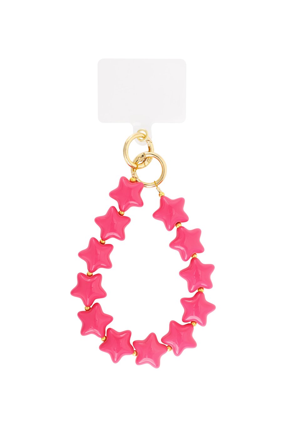Telefoonkoord ♡ Stars Roze
